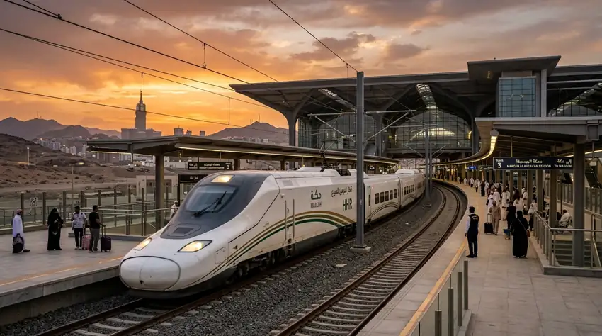 Umrah Transportation Guide: Haramain Train vs. Private Taxis vs. Buses - Haramain High-Speed Bullet Train